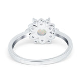 14K Gold 1.01ct Round 6mm G SI Art Deco Diamond Engagement Wedding Ring
