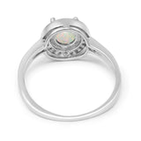 14K Gold 0.94ct Round Art Deco 6mm G SI Diamond Engagement Wedding Ring