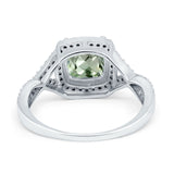 14K Gold 2.37ct Cushion Infinity Shank 8mm G SI Diamond Engagement Wedding Ring