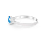 Three Stone Wedding Engagement Ring Emerald Cut Round CZ 925 Sterling Silver