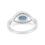 Infinity Shank Wedding Ring Simulated Cubic Zirconia 925 Sterling Silver