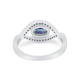 Infinity Shank Wedding Ring Simulated Cubic Zirconia 925 Sterling Silver