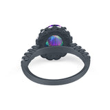 Solitaire Accent Wedding Ring Simulated Cubic Zirconia 925 Sterling Silver