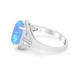 Art Deco Engagement Bridal Ring Simulated Cubic Zirconia 925 Sterling Silver BA1059