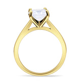 Asscher Cut Vintage Style Solitaire Ring 925 Sterling Silver