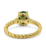 Twisted Rope Hidden Halo Oval Engagement Ring Cubic Zirconia 925 Sterling Silver