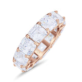 Asscher Cut Eternity Band