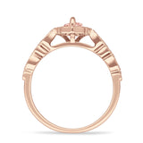 Art Deco Engagement Ring Halo Marquise Cubic Zirconia 925 Sterling Silver