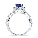 Round Infinity Marquise Vintage Style Floral Ring Cubic Zirconia 925 Sterling Silver