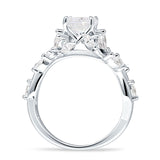 Round Infinity Marquise Vintage Style Floral Ring Cubic Zirconia 925 Sterling Silver