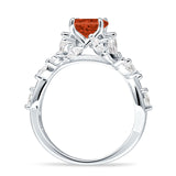 Round Infinity Marquise Vintage Style Floral Ring Cubic Zirconia 925 Sterling Silver