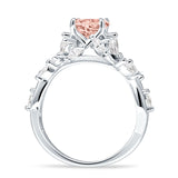 Round Infinity Marquise Vintage Style Floral Ring Cubic Zirconia 925 Sterling Silver
