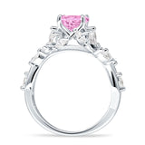 Round Infinity Marquise Vintage Style Floral Ring Cubic Zirconia 925 Sterling Silver