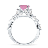 Round Infinity Marquise Vintage Style Floral Ring Cubic Zirconia 925 Sterling Silver