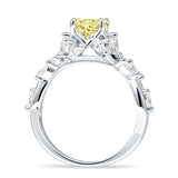 Round Infinity Marquise Vintage Style Floral Ring Cubic Zirconia 925 Sterling Silver