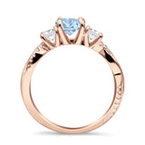 Infinity Round Three Stone Ring Cubic Zirconia 925 Sterling Silver