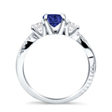 Infinity Round Three Stone Ring Cubic Zirconia 925 Sterling Silver
