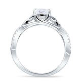 Round Cetlic Trinity Vintage Style Cubic Zirconia Ring 925 Sterling Silver