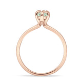 Marquise Solitaire Engagement Ring 5X10 Natural Green Amethyst Prasiolite 925 Sterling Silver