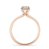 Marquise Solitaire Engagement Ring 6X12 Natural Moonstone 925 Sterling Silver