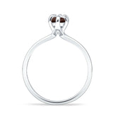Marquise Solitaire Engagement Ring 6X12 Natural Chocolate Smoky Quartz 925 Sterling Silver