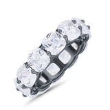 Cushion Cut Eternity Band