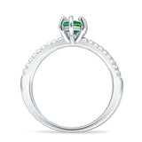 Marquise Split Shank X Ring Cubic Zirconia 925 Sterling Silver