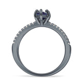 Marquise Split Shank X Ring