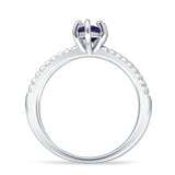 Marquise Split Shank X Ring