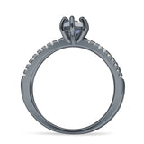 Marquise Split Shank X Ring