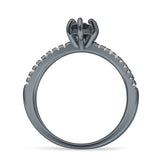 Marquise Split Shank X Ring