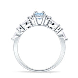 Art Deco Marquise Vintage Style Cubic Zirconia Ring 925 Sterling Silver