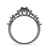 Art Deco Marquise Vintage Style Cubic Zirconia Ring 925 Sterling Silver