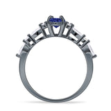 Art Deco Marquise Vintage Style Cubic Zirconia Ring 925 Sterling Silver