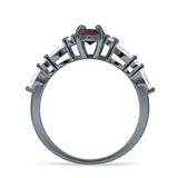 Marquise Split Shank Leaf Floral Ring