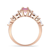Art Deco Marquise Vintage Style Cubic Zirconia Ring 925 Sterling Silver