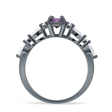 Art Deco Marquise Vintage Style Cubic Zirconia Ring 925 Sterling Silver