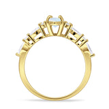 Art Deco Marquise Vintage Style Cubic Zirconia Ring 925 Sterling Silver