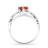 Heart Promise Ring Cubic Zirconia 925 Sterling Silver