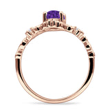 Vintage Style Engagement Ring Marquise Cubic Zirconia 925 Sterling Silver