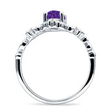 Vintage Style Engagement Ring Marquise Cubic Zirconia 925 Sterling Silver