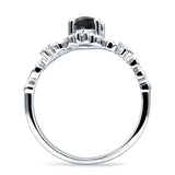 Vintage Style Engagement Ring Marquise Cubic Zirconia 925 Sterling Silver