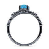 Vintage Style Engagement Ring Marquise Cubic Zirconia 925 Sterling Silver