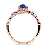 Vintage Style Engagement Ring Marquise Cubic Zirconia 925 Sterling Silver