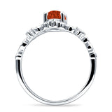 Vintage Style Engagement Ring Marquise Cubic Zirconia 925 Sterling Silver