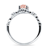 Vintage Style Engagement Ring Marquise Cubic Zirconia 925 Sterling Silver
