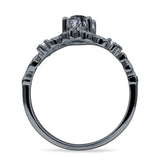 Marquise Filigree Floral Ring