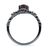 Marquise Filigree Floral Ring