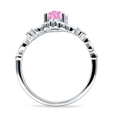 Vintage Style Engagement Ring Marquise Cubic Zirconia 925 Sterling Silver