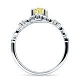 Vintage Style Engagement Ring Marquise Cubic Zirconia 925 Sterling Silver